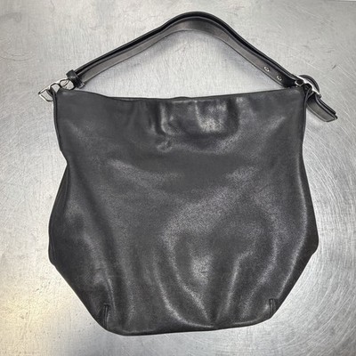 VINTAGE COACH 9151 LEGACY BUCKET SHOULDER BAG BLACK LEATHER DUFFEL TOTE SAC VTG