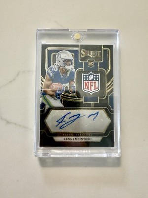 Kenny McIntosh 2023 Select Rookie Signature Memorabilia Black Disco Shield 1/1