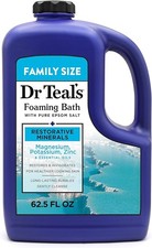  Free Duty Tax Dr Teal's Foaming Bath with Pure Epsom Salt, Restorative Min
