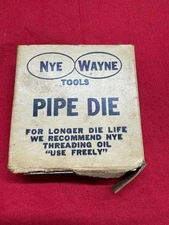 NYE Pipe Die ND-1 (P) 1/8" 2-1/2x2-1/2 - Vintage