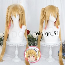 Miss Kobayashi's Dragon Maid Tohru Anime Cosplay Accesorios Peluca Pelo Cola de Caballo Cómic