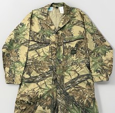 Vintage 90s Liberty Realtree Camo Coveralls Men's Size Large Made in USA Hunting