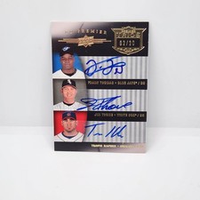 2008 UD Premier Trios Autographs Frank Thomas/Thome/Hafner - 02/20