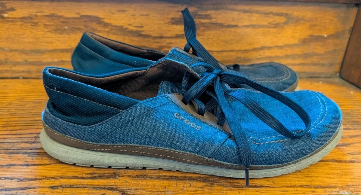 Crocs Santa Cruz Blue Casual Shoes for Men for sale | eBay