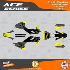 Graphics Decal Kit for Husqvarna Electric EE3 and EE5 2020+ Ace - Yellow Shift