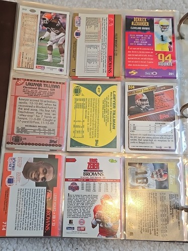 Cleveland Brown Football Cards 116 Total Binder Included 1990'S - Picture 22 of 24