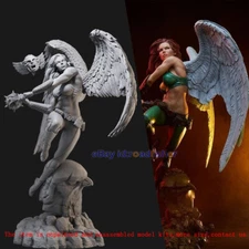 Hawkgirl Figure 1/24 1/18 3D Printing Model Kit Unpainted Garage Kit Female GK