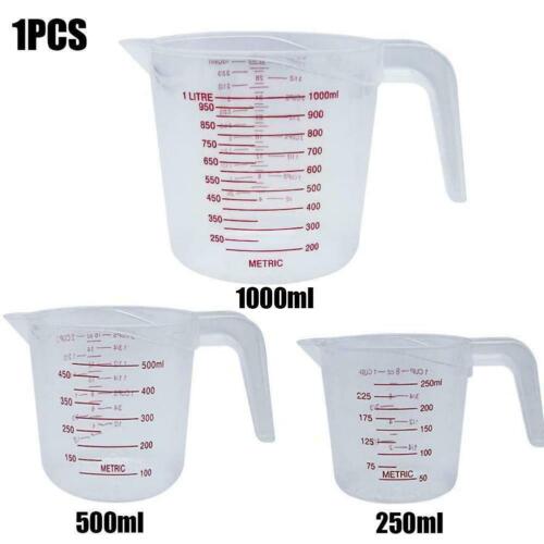 Tasse à mesurer en plastique transparent cruche pour bec outils de cuisine fournitures neuf W4S0 - Photo 1 sur 12