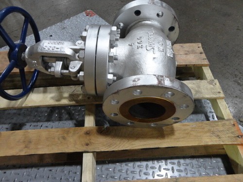 Sharpe Cast Steel flow control 4 Inch Flanged Globe Valve Series 45314 WCB 300 - Picture 5 of 7