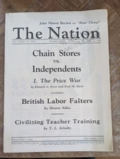 1930 The Nation Paper Booklet Ed G Ernst  Emil Hartl, Devere Allen, T L Scholtz 