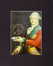 8X10" Matted Print Picture Graffiti Street Art, Banksy: Modified Oil Painting