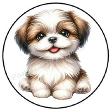 SHIH TZU DOG ENVELOPE SEALS LABELS STICKERS PARTY FAVORS