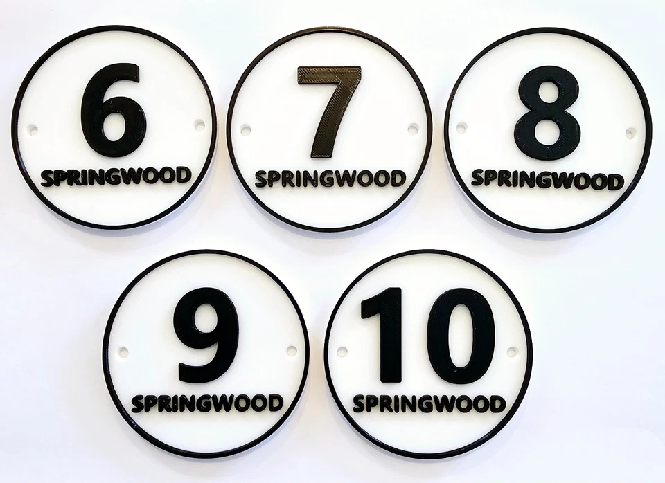 Angeln/Schießen Match Hering Pfosten Nummer Scheiben (Custom) - Bild 2 von 4