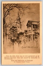 Sketches~Artist Signed Elizabeth O'Neill~WV~St Michaels Church~Vintage Postcard