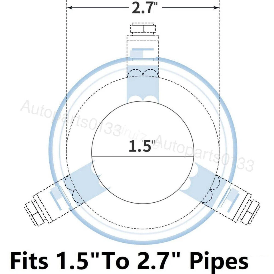 For BMW 320i 323i 325i Car Exhaust Pipe Rear Tail Throat Muffler Stainless Steel Foto 3 de 4