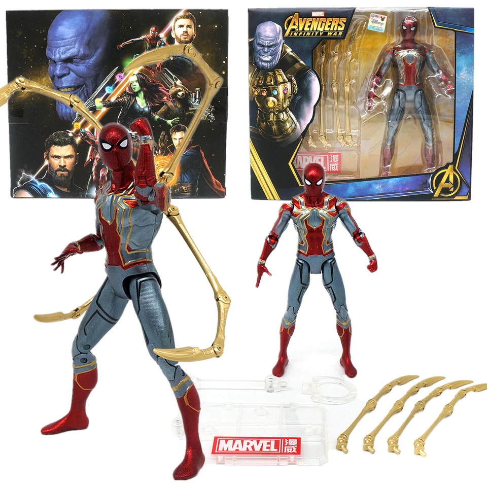 ZD Marvel Avengers Iron Spider Man 7" Actionfigur Modell Spider Man Spielzeug... - Bild 2 von 4