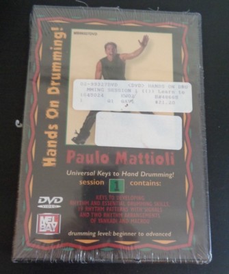 Paulo Mattioli: Hands On Drumming - Session 1 DVD New FREE SHIPPING Sealed 2004