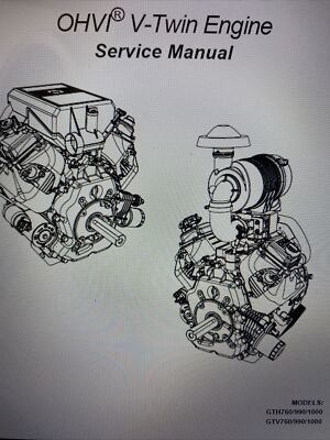 GENERAC OHVI V-Twin Engine Service manual 760/990/992/999 Displacement CC DIG DL