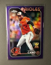 2024 Topps Chrome Baseball #130 Yennier Cano Purple Refractor /250 ROOKIE CUP