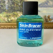 Vtg Skin Bracer Pre Electric Shave Lotion Mennen Bottle 5 oz Blue NEW Old Stock