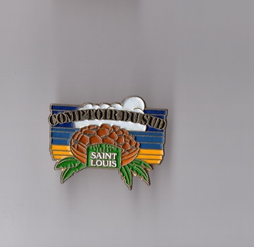 Pin's alimentation / sucre de canne Saint Louis comptoir du sud