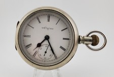 Vintage Elgin Pocket Watch Silveroid Case Grade 143 Model 3 17j Running