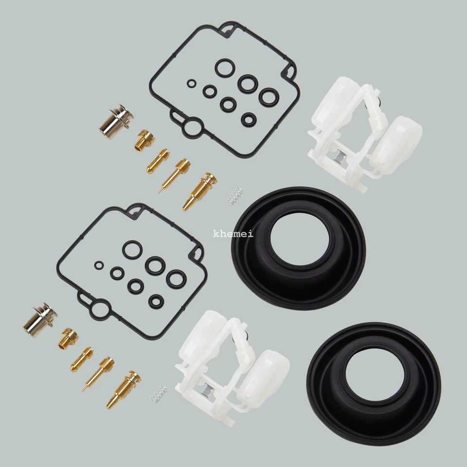 Conjunto de 2 kits de reparo de carburador para 1990-2000 Suzuki GS500 GS 500 GS500E - Imagem 4 de 4