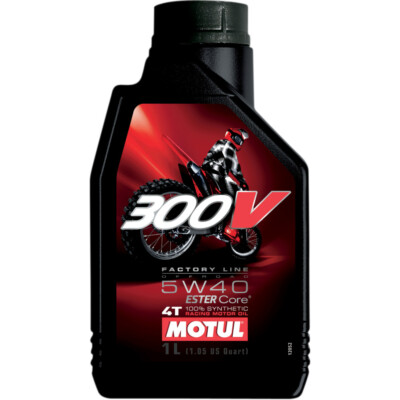 Motul 300V Full-Synthetic 4-Stroke Racing Motor Oil | 5W-40 | 1