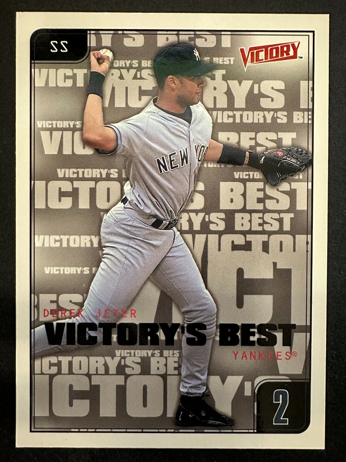 Derek Jeter 2001 Upper Deck Victory's Best Baseball Card New York Yankees #654