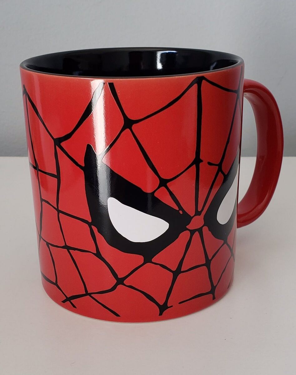 Marvel Amazing Spider-Man Face 20 oz. Red Ceramic Coffee Mug