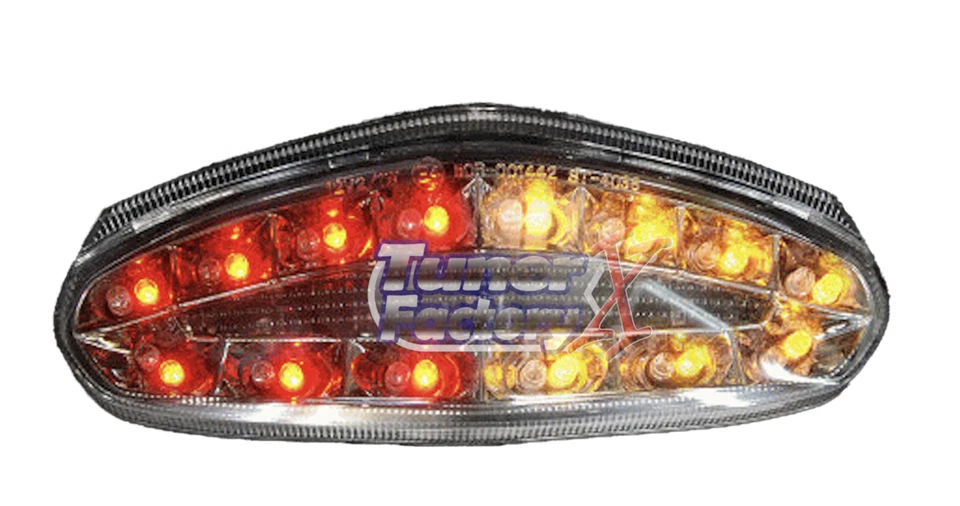 FIT KAWASAKI Ninja 650R LED TAILLIGHT 09 10 11 TURN SIGNAL SMOKE TailLIght 650R  - Image 2 of 4