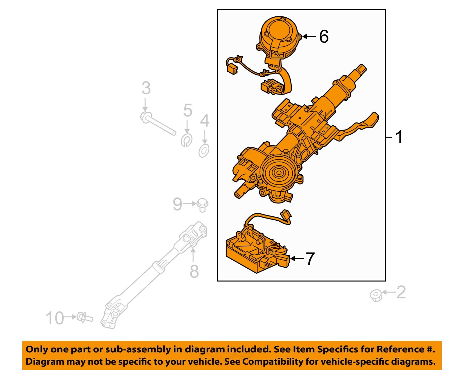 2019+2020+2021+Hyundai+Veloster+Steering+Wheel+Column+Shaft+Rod+56310