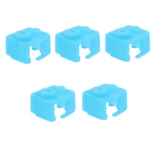 3D Printer Aluminium Heater Block Silicone Sock, 5 Pcs V6 Silicone Cover Fit for