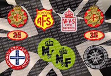 WW2 AFS-NFS-Fire Service-St Johns Abulance-Ministry of Food-NARPAC Helmet Decal