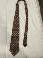 Vintage Christian Dior Men’s Geometric Necktie Made in USA.