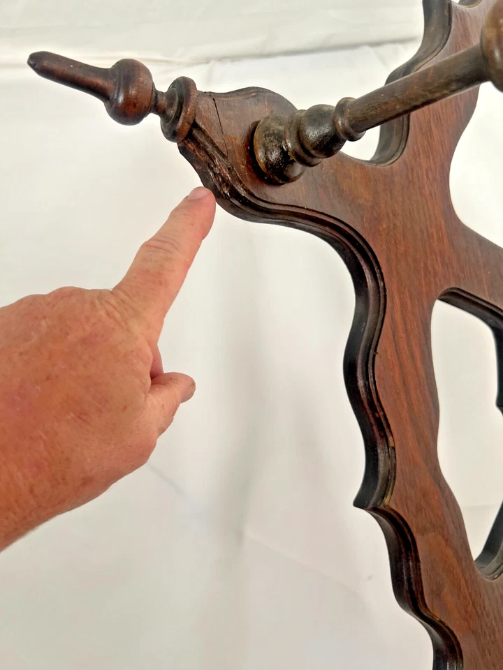 Викторианская подставка-зонтик в форме звездообразования круглое зеркало железная капельница - Изображение 4 из 4