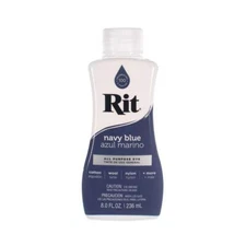 Rit Dye Liquid – Wide Selection of Colors – 8 Oz. Navy Blue
