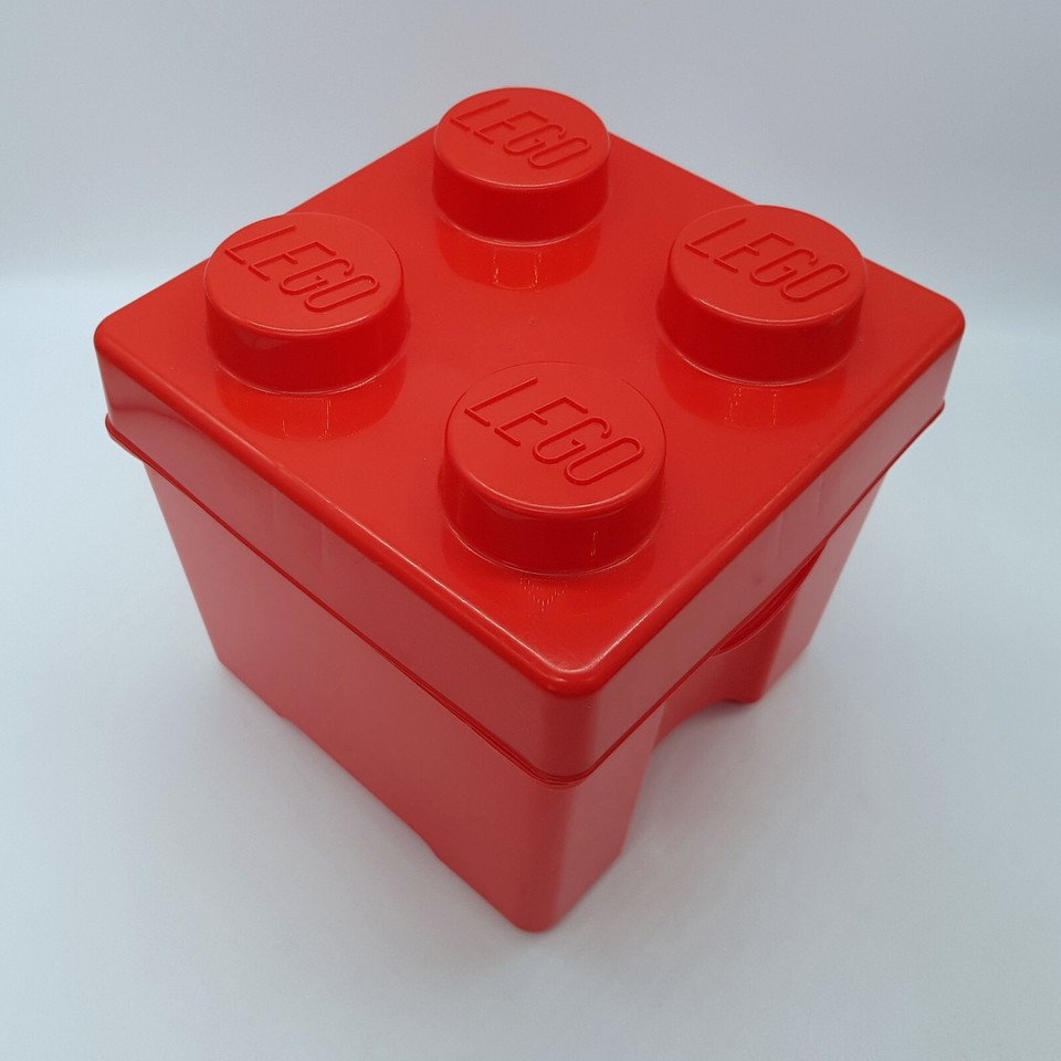 Lego Pencil Case Brick Box Mini Figure Storage & Red Square Storage Box