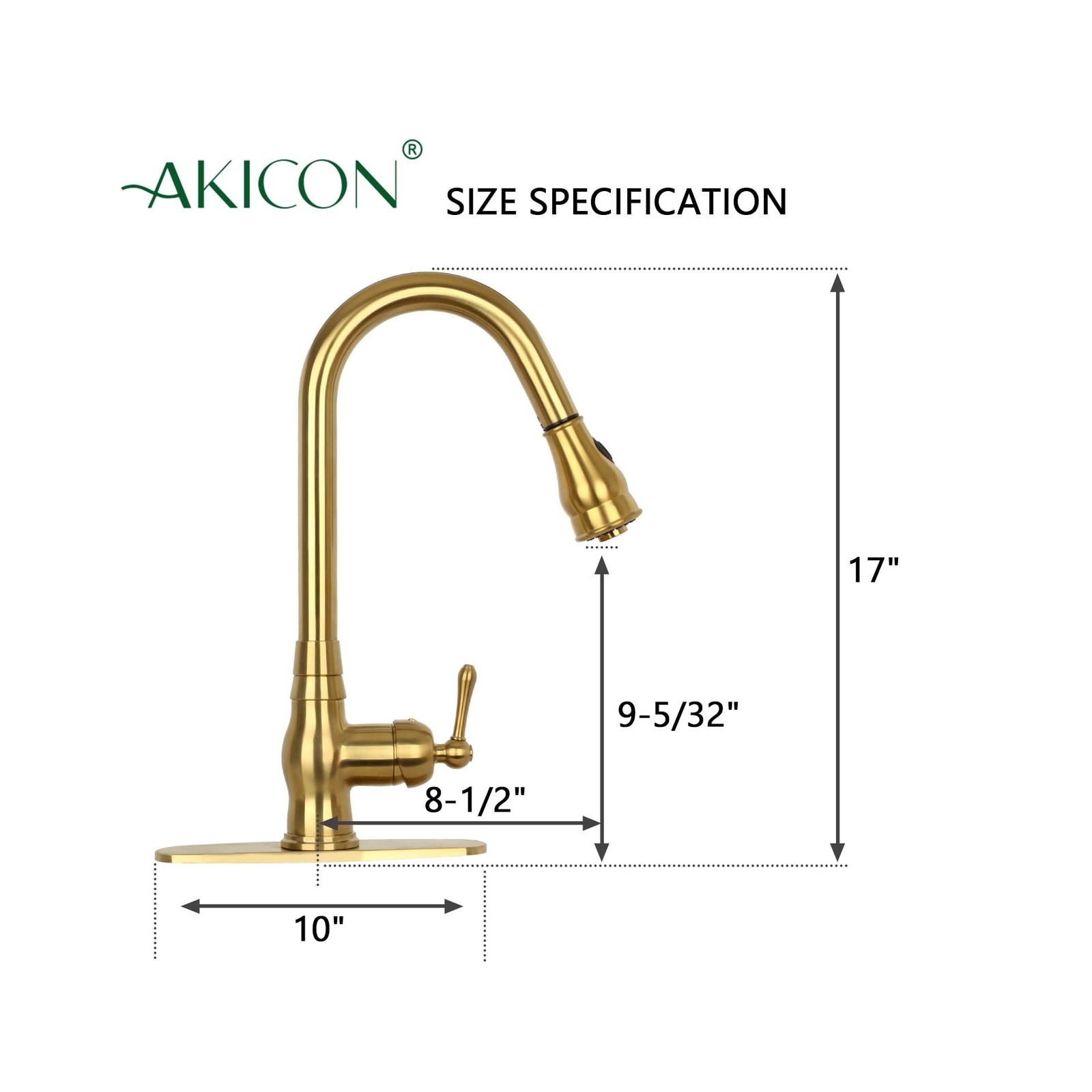 OneHandle PullDown Kitchen Faucet Single Level Solid Brass Kitchen