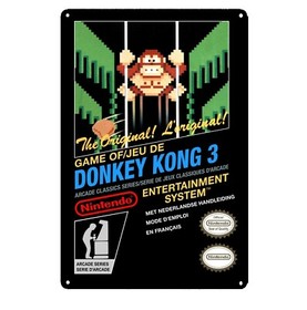 Donkey Kong 3 Nintendo Nes Retro Videospiel Metall Poster Blechschild 20*30cm