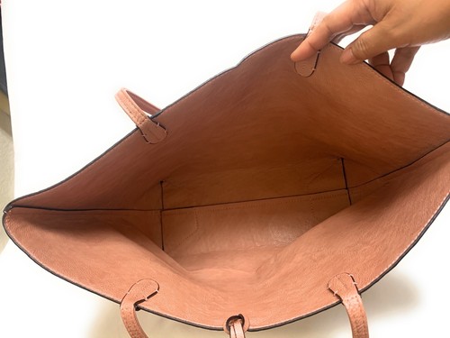 Lou Lou Vegan Leather Tote Woven Texture Pattern - Picture 7 of 7