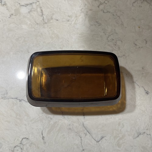 Vintage Arcopal France Amber Small Casserole / Cookware Dish and Lid (Glass) - Picture 3 of 8