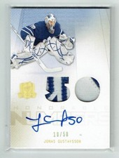 09-10 UD The Cup Honorable Numbers  Jonas Gustavsson  /50  Dual Patches  Auto