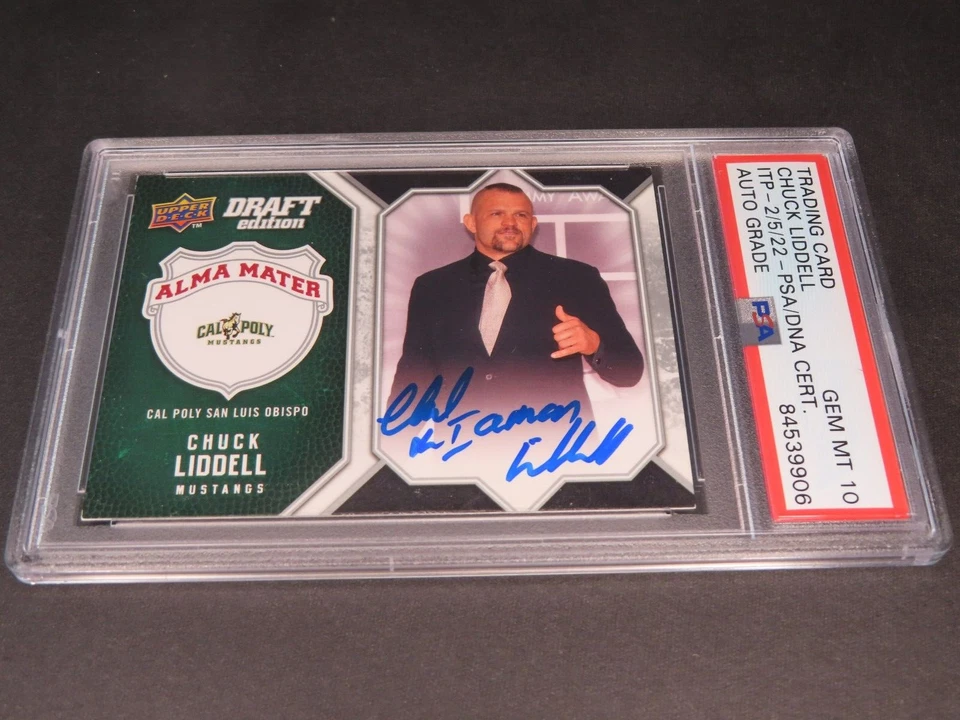 Chuck Liddell Signed 2009-10 Upper Deck Draft Edition Card #AM-CL PSA/DNA COA - Image 2 of 4