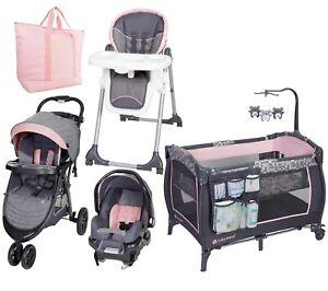 girl car seat and stroller