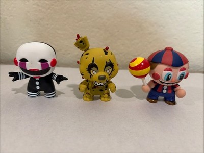 2016 Funko Five Night At Freddys Mystery Mini Figures Lot of 3