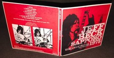 Jeff Beck Sapporo 1975 Gate Fold CD NEW