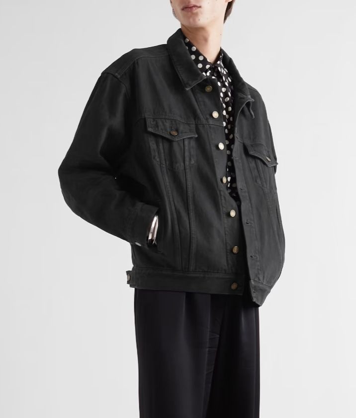 Giacca di jeans Saint Laurent Essentials colore nero