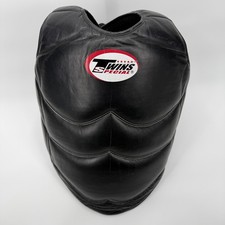 Twins Special MMA Leather Body Protector Chest Guard Size M Leather Muy Thai