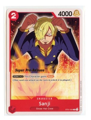 Sanji ST01-004 C Super Pre-Release Starter Deck 1: Straw Hat Crew